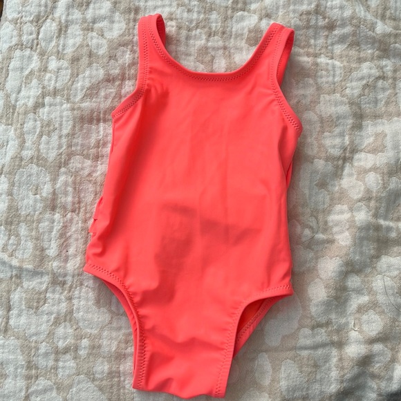 Old navy neon ruffle swim suit - Picture 1 of 2